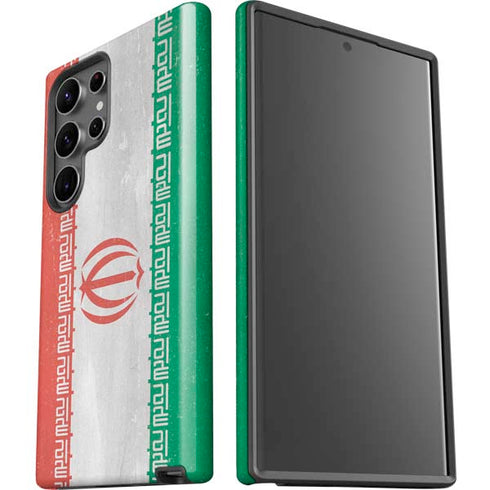 Iran Flag Distressed Galaxy S23 Ultra Pro Case